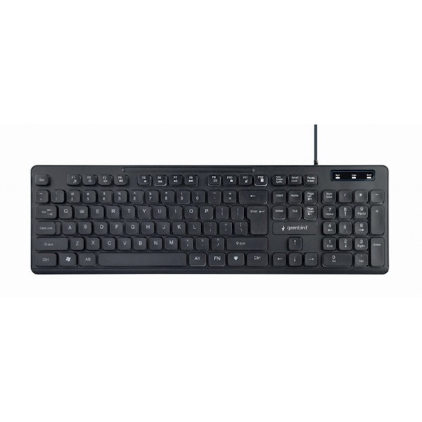 კლავიატურა Gembird KB-UML-02 Rainbow, Wired, backlight multimedia keyboard, Black (3)