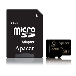 მეხსიერების ბარათი Apacer AP32GMCSH10U1-R microSDHC UHS-I Class10 32GB