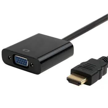 გადამყვანი S-PC-0336 20cm HDMI 19 Pin Male to VGA Female Cable Adapter(Black)
