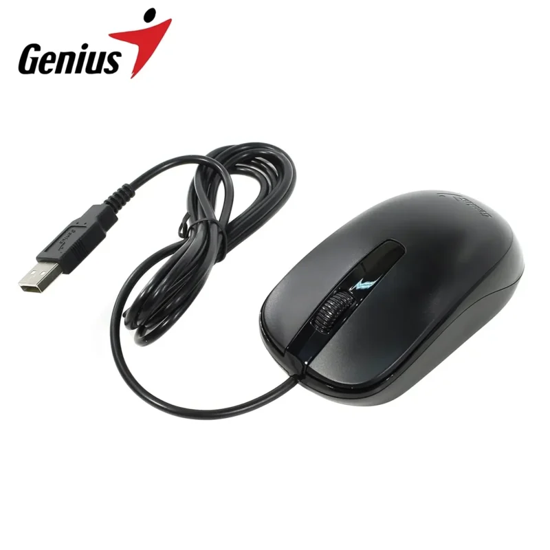 თაგვი სადენიანი DX-120 Black, Genius Optical Mouse, USB
