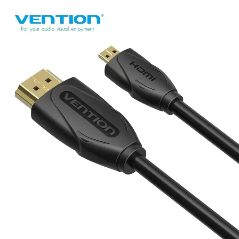 HDMI კაბელი VENTION VAA-D03-B100 Micro HDMI Cable 1M Black