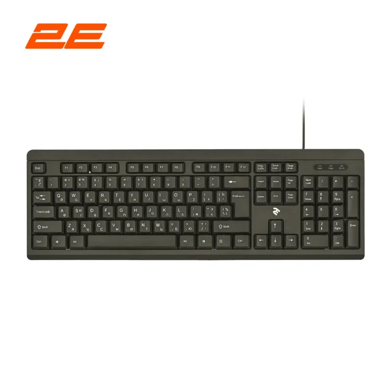 კლავიატურა/მაუსი 2E Combo keyboard and mouse MK401 USB-A, EN/UK, black