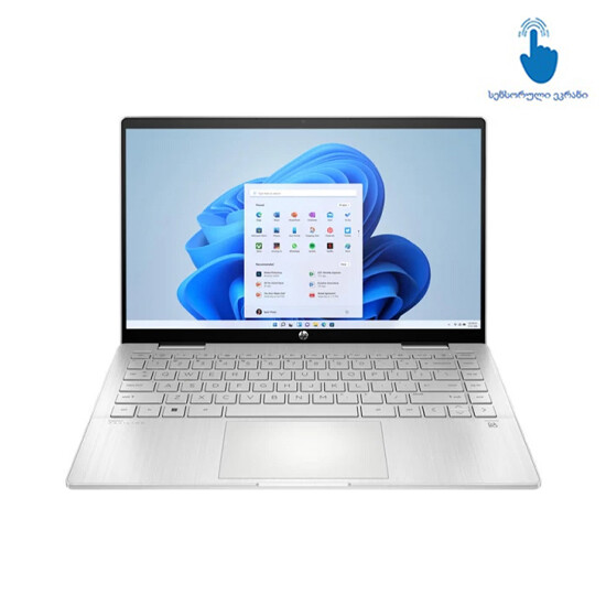 +HP Pavilion x360 / Intel Iris Xe / i5-1235U / 8GB / 256GB / 14 FHD / Natural Silver / FreeDOS 3.0