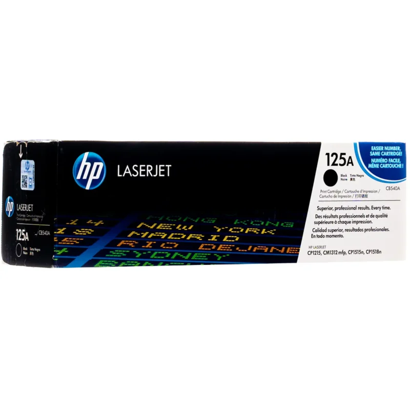 ფერადი პრინტერის კარტრიჯ. კომპლ. HP125A; CB540A/CB541A/CB542A/CB543A