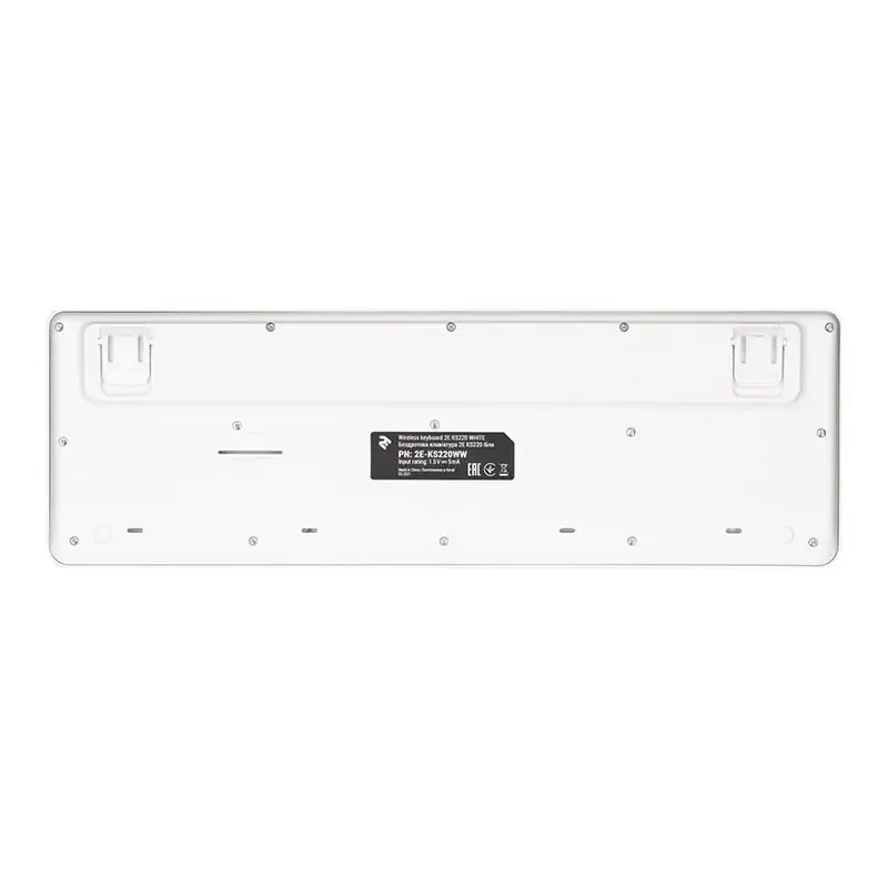 უსადენო კლავიატურა 2Е Keyboard KS220 WL White 2E-KS220WW