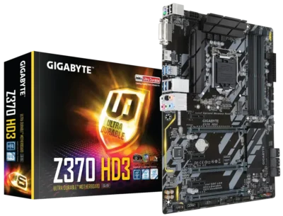 -დედა დაფა - Gigabayte Z370 HD3 , Socket 1155, DDR4