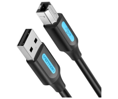 VENTION COQBI USB 2.0 A Male to B Male Cable 3M Black PVC Type