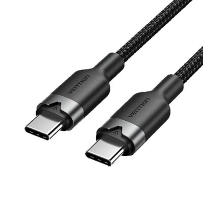 USB კაბელი VENTION TRCBF USB 2.0 Type-C Male to Type-C Male 3A Cable 1M PVC Type