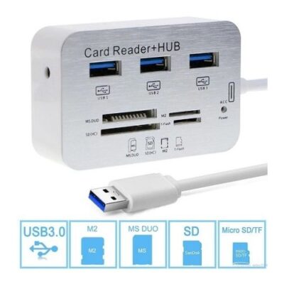 A.CARD READER +HUB 3.0/3.1 ჰაბი ბარათის წამკითხველი