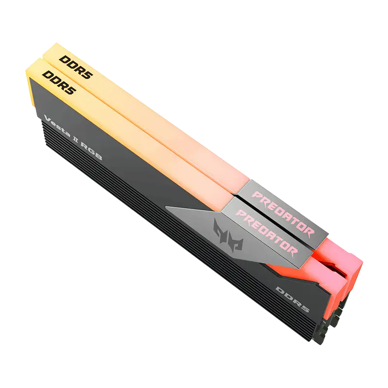 - Apacer AH5U32G68C6429BAA-2 DDR5 DIMM 6800-36 2048x8 32GB 1.4V OC Panther RGB DDR5 w/