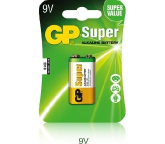 ელემენტი GPPVA9VAS010 1604A-U1 SUPER ALKALINE (6LF22) GP 4891199002311