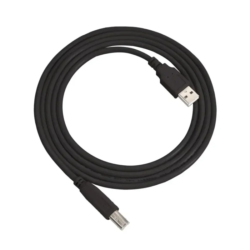 კაბელი პრინტერის KDUSB2002-1.8M, KINGDA, USB AM/BM,28AWG Copper+28AWG ,OD=4.5MM,PVC,Braiding 64X0.12AL,1 ferrite,1.8M