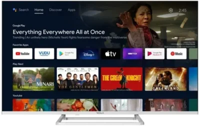TV Tesla 43E635SUS 43” (109cm), White/ frameless, 3840x2160 (UHD), DVB-T/T2/C/S/S2, Android 11