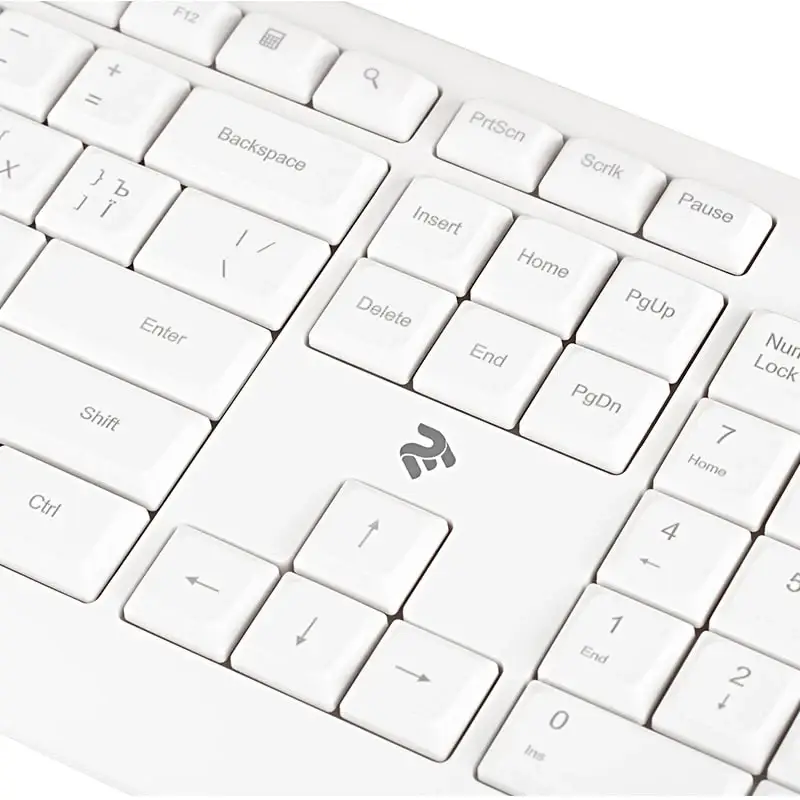 უსადენო კლავიატურა 2Е Keyboard KS220 WL White 2E-KS220WW