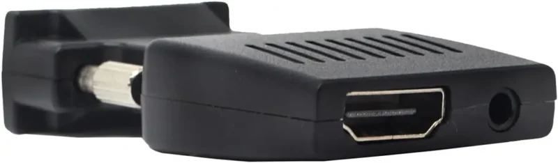 გადამყვანი S-PC-0389W Full HD 1080P HDMI to VGA and Audio Adapter for HDTV / Monitor / Projector(White