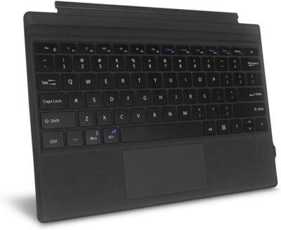 Fintie Microsoft Surface Pro 2017 / Pro 4 / Pro 3 Type Cover, Ultra-Slim Portable Wireless Bluetooth Keyboard with Two-Button