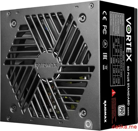 Raidmax Vortex series RX-600AC [B] 600W 80+ White certr. 120mm