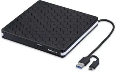 გარე ოპტიკური დისკის წამკითხველი Tishric External DVD-RW ECD829 USB3.0 + Type C