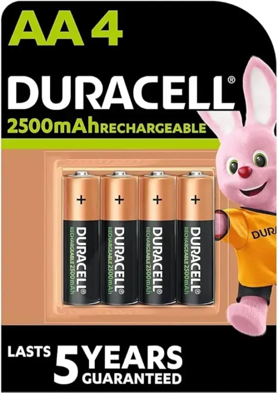ელემენტი AA აკუმულატორი DURACELL Rechargable HR6 NiMH 2500ah 1,2v