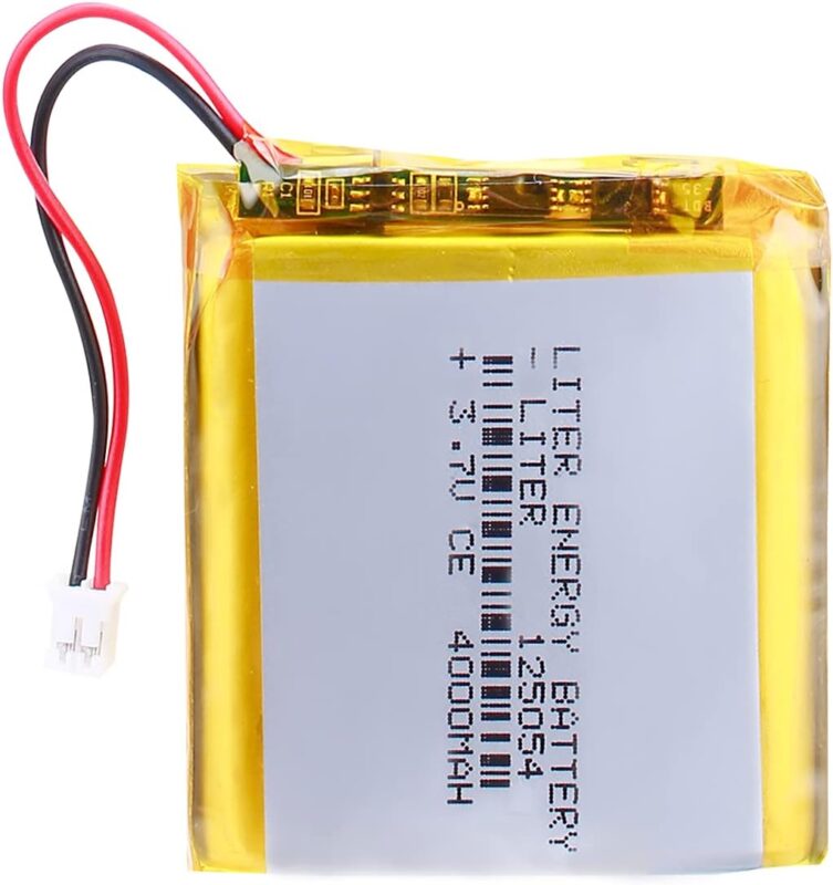 ლითიუმ პოლიმერული აკუმულატორი 3,7v/4000mah. 125054 3.7V 4000mah with pcb and wire