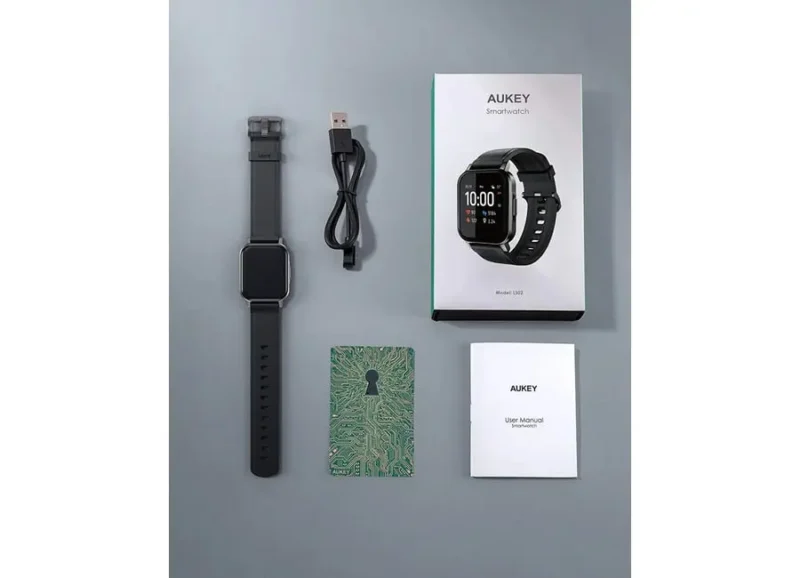 სმარტ საათ AUKEY LS02 Smartwatch Fitness Tracker 12 Activity Modes IPX6 Waterproof Black