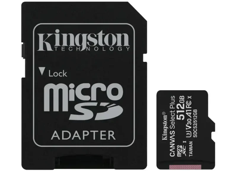 +ფლეშ მეხსიერების ბარათი AP512GMCSX10U8-R microSDXC UHS-I U3 V30 A2 512GB w/1 Adapter RP