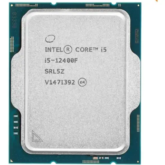 პროცესორი i5-12400F Intel® Core i5 CPU, 2,5 GHz(up to 4.4), 6 core, 12 threads, 18Mb, LGA1700, 117W (Tray)