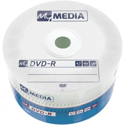 კომპაქტდისკი ცალი DVD-R 16x 4.7GB 50PK Wrap (69200/) My media