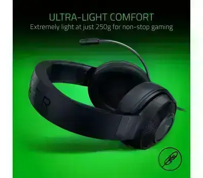 Razer Kraken X Ultralight Gaming Headset: 7.1 Surround Sound - Lightweight Aluminum Frame