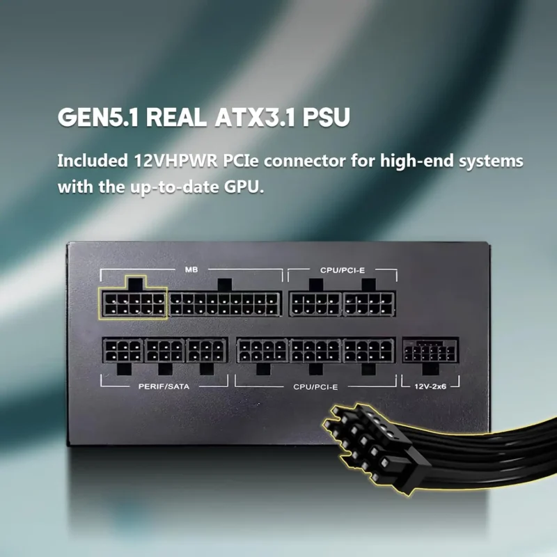 Raidmax Cobra Gen5 series RX-850AE [M] 850W 80+gold 120mm full modular ATX3.1 & PCIe Gen5.1 +12VHPWR