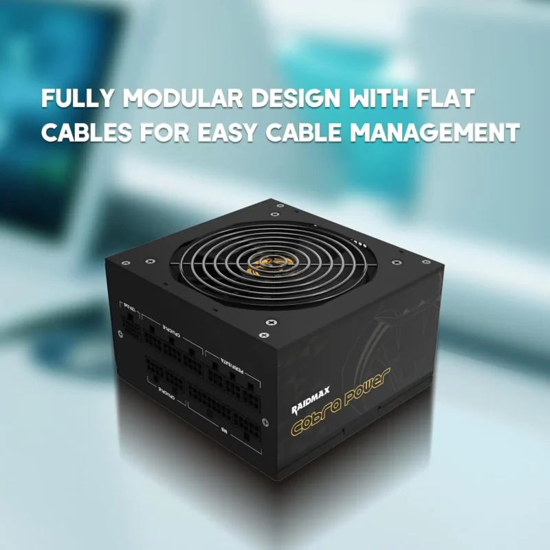 Raidmax Cobra Gen5 series RX-850AE [M] 850W 80+gold 120mm full modular ATX3.1 & PCIe Gen5.1 +12VHPWR