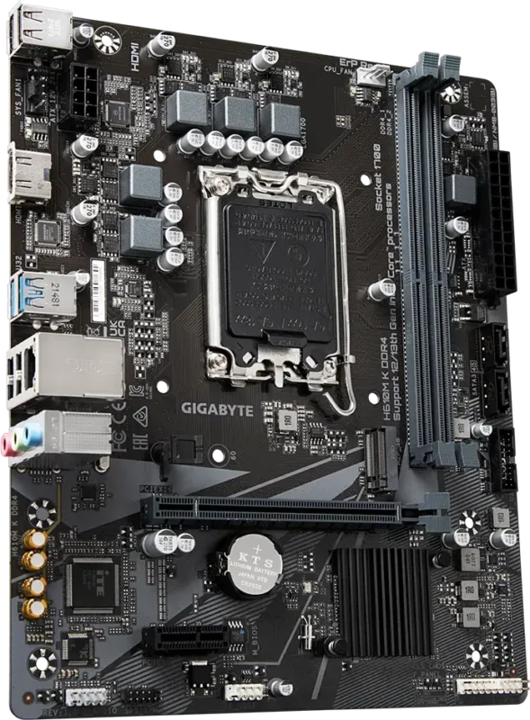 2დედა დაფა: Gigabyte H610M K DDR4 2DDR4 LGA1700