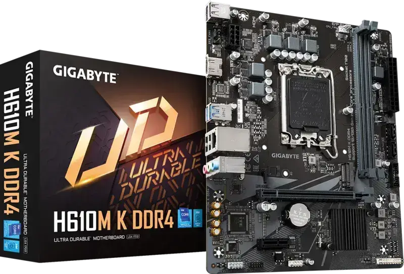 2დედა დაფა: Gigabyte H610M K DDR4 2DDR4 LGA1700