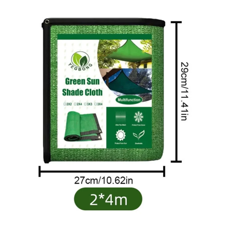 ბაღჩის გადასაფარებელი TBD0589422104 3 x 4m Encryption Sunshade Net Flower Balcony Courtyard Outdoor Heat Insulation Net