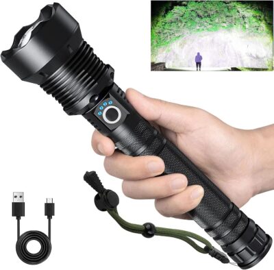 ფანარი - Super Bright Led Flashlight YM-T6122 , with USB Charger
