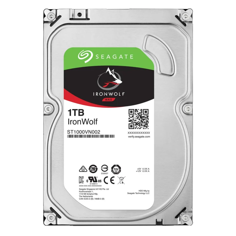 მყარი დისკი HDD 1TB Seagate Iron Wolf ST1000VN002