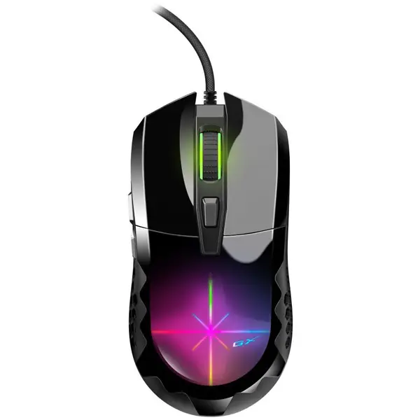 თაგვი Scorpion Scorpion M715 USB Genius Black,Aurora-like gaming mouse ,3D visual effect of LED light RGB color ,800~7200 dpi,6 buttons