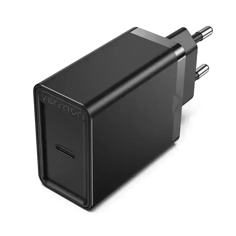 VENTION FADB0-EU 1-port USB-C Wall Charger(20W) EU-Plug Black
