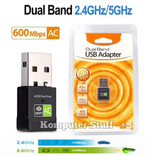 ქსელის ადაპტერი MBC6612 600Mbps AC Dual Band USB WIFI Adapter