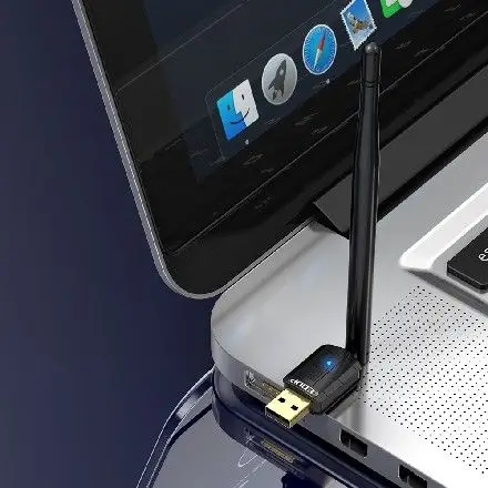 ქსელური მიმღები EDUP EP-AX300GS 300Mbps WiFi 6 Nano Wireless Dongle Single Band USB WiFi Adapter(Black) EDA007453401A