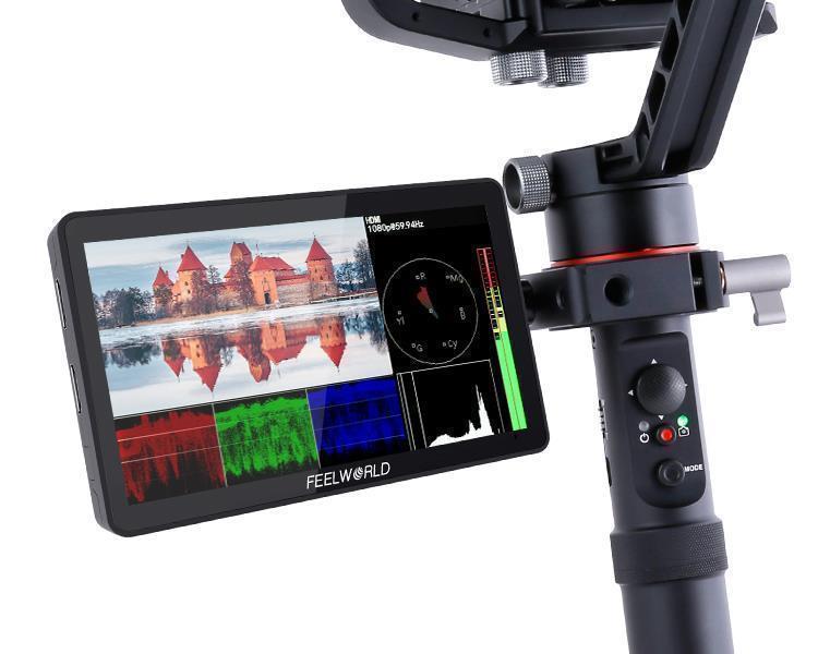 ეკრანი FEELWORLD F6 Plus V2 6 inch DSLR Camera Field Touch Screen Monitor with HDR 3D Lut