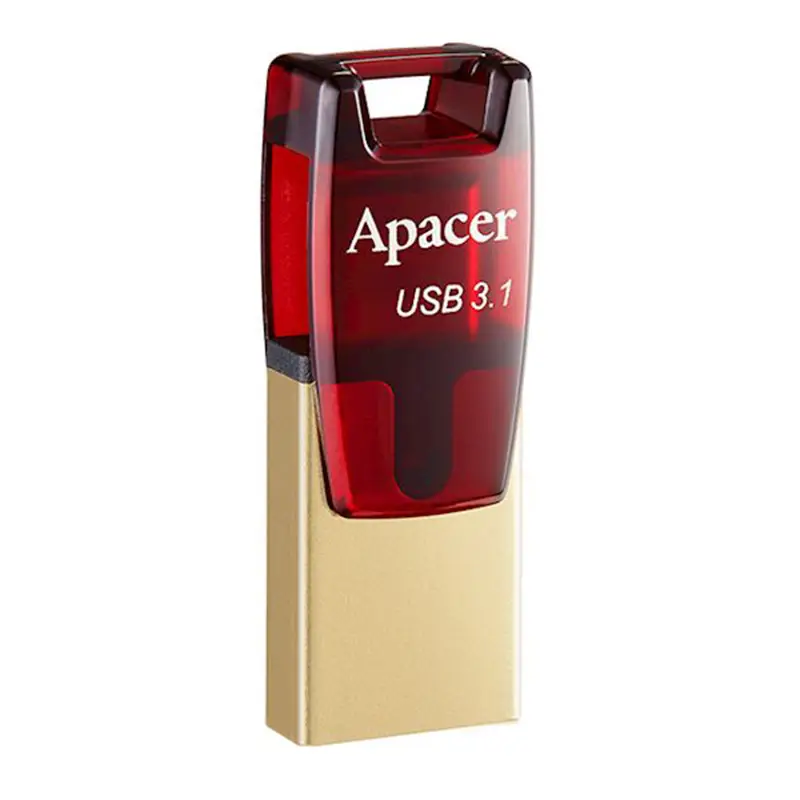 + ფლეშკა AP64GAH180R-1 USB 3.2 Gen 1 Type-C Mobile Flash Drive AH180 64GB Red RP