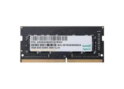 --ლპ. ოპ, მეხსიერება Apacer DDR4 SODIMM 2666-19 1024x8 8GB HF AS08GGB26CQYBGH