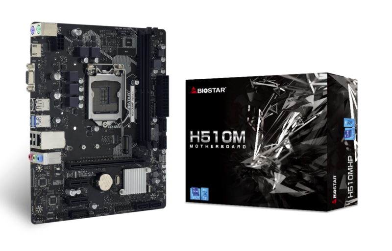 -დედა დაფა LGA 1151/ Biostar H510MHP 10th /11th Generation Intel Core™ Processor Supports 2-DIMM DDR4- 3200/ 2933/ 2666/ 2400/2133/