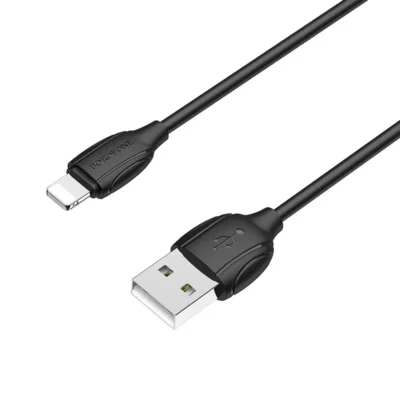 BOROFONE BX19 Benefit charging data cable for Lightning Black
