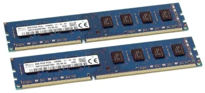 ოპერატიული მეხსიერება DDR3 SK Hynix 8GB DDR3 2RX8 PC3L-12800U-11-13-B1 RAM HMT41GU6BFR8A-PB