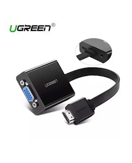 HDMI გადამყვანი UGREEN MM103 HDMI to VGA Converter 25cm (Black) 40248