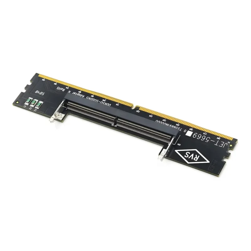 გადამყვანი Memory Converter so DDR5 to DDR5 U-DIMM Desktop DIMM Riser Card Expansion Adapter for PC