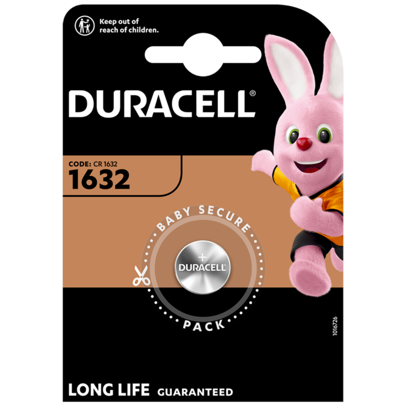 ელემენტი CR1632 1BL DURACELL 3V DL1632