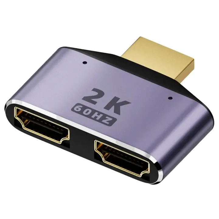 HDMi სპლიტერი EDA0041367 2 in 1 2K 60Hz HDMI Adapter with Indicator Lights splitter